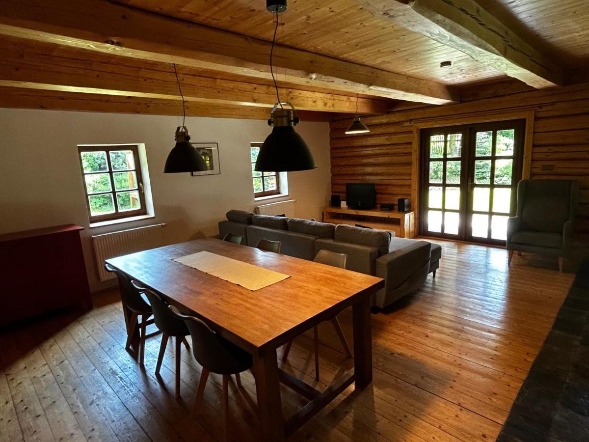 Log Cabin In Czech-Saxon Switzerland Sluknov Exterior photo
